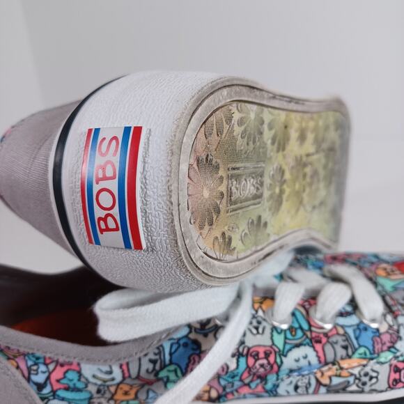 Bobs from Skechers MARLEY Woof Posse Women’s Size 6 Gray Multi Lace Up Sneaker - Picture 10 of 10